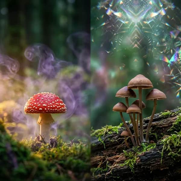 Fliegenpilz vs. Magic Mushrooms: Unterschied zwischen Muscimol und Psilocybin
